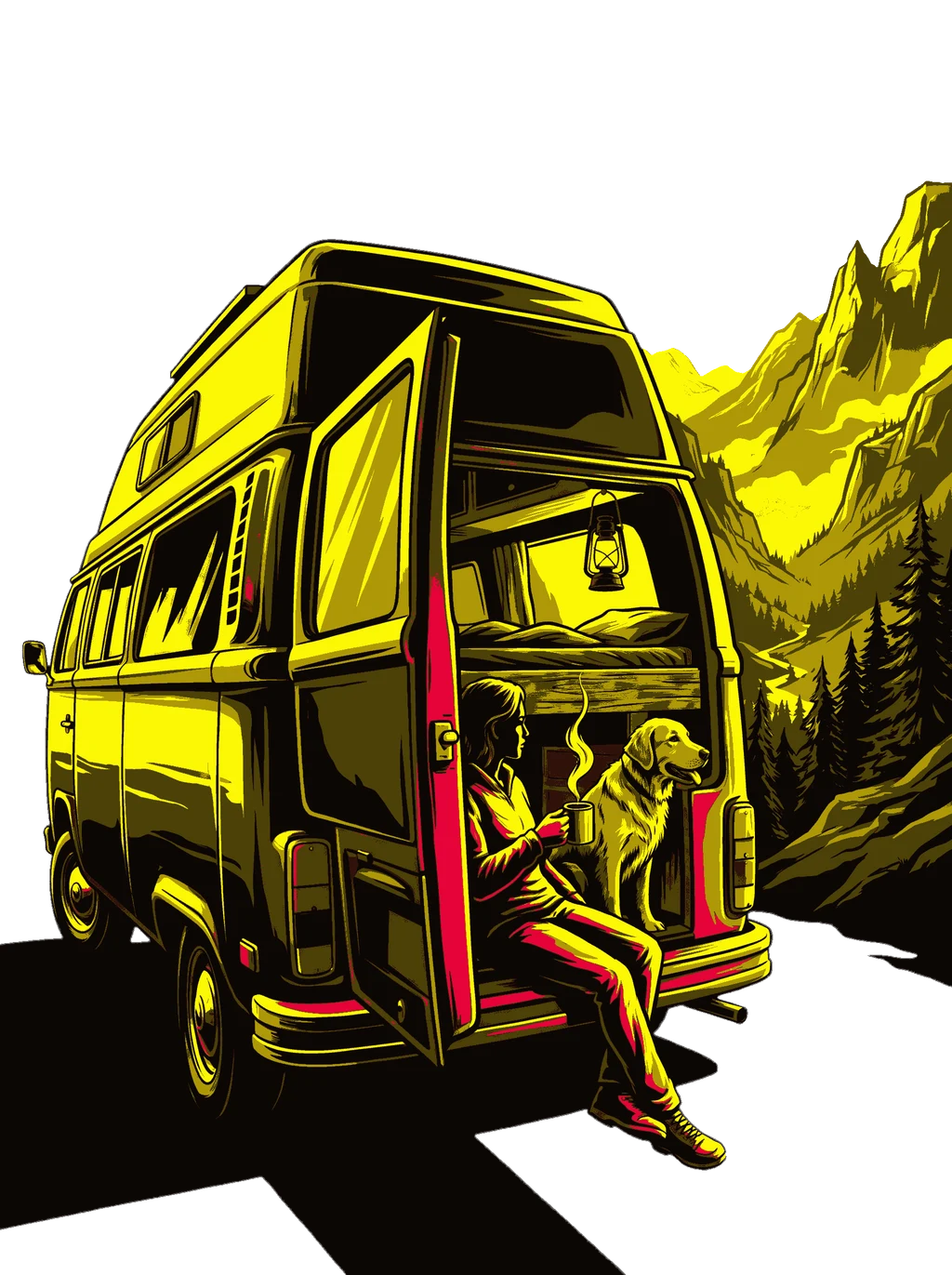 Van Life Mountain Vista Tee