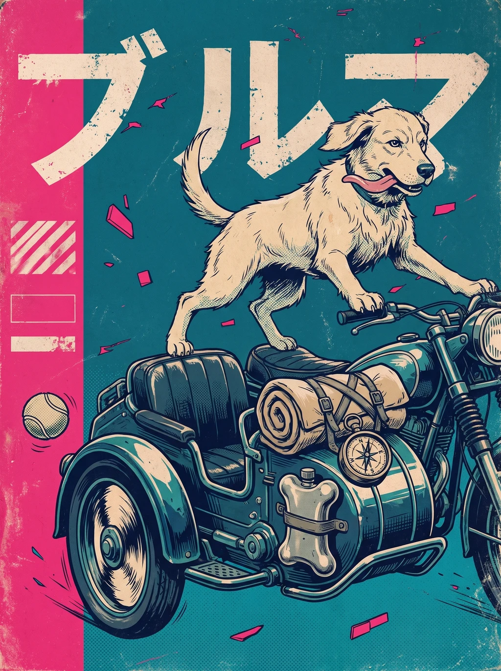 Born to Roam Hound Motorcycle T-Shirt
