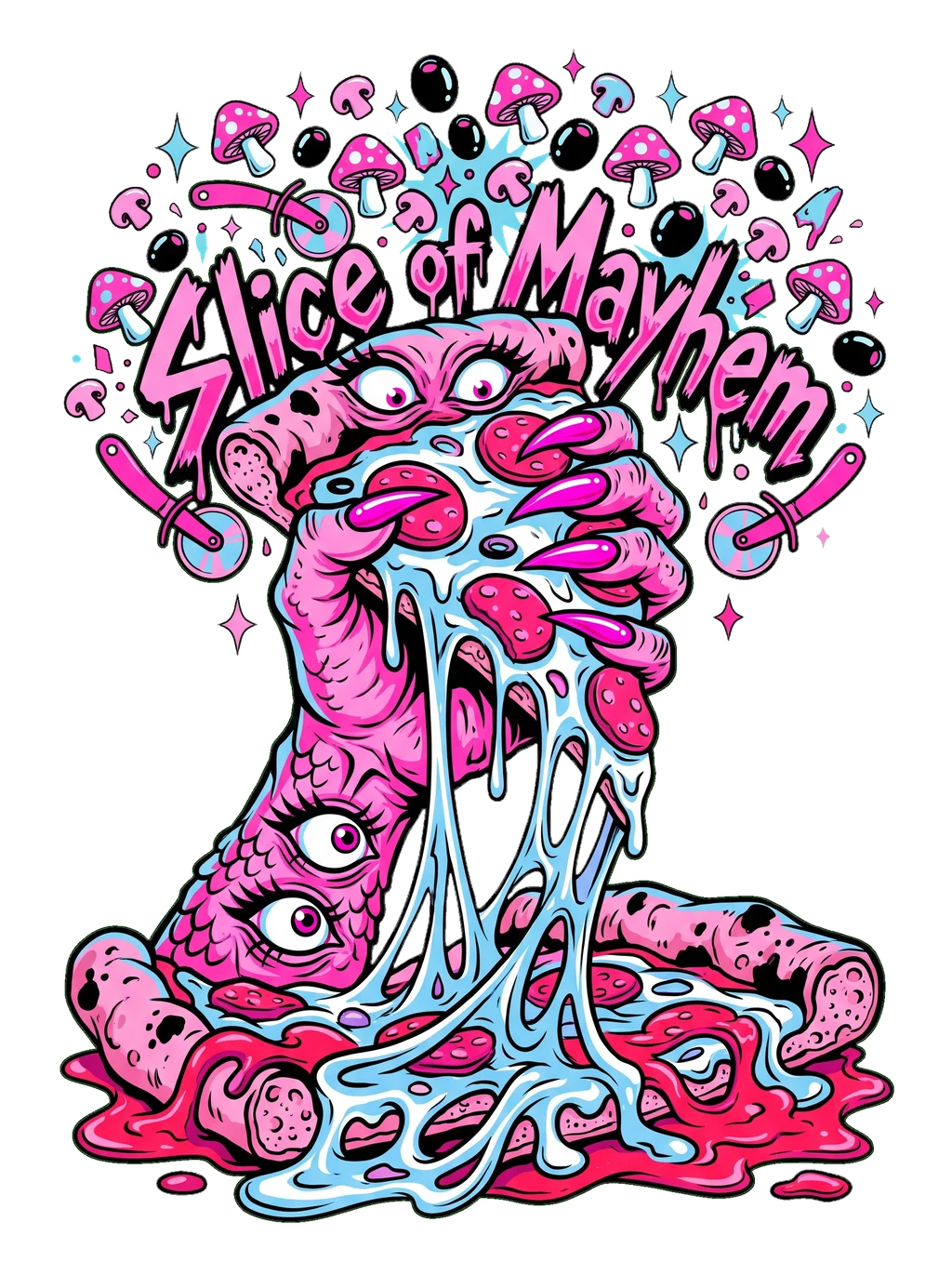 Monster Munch: Neon Pizza Attack!