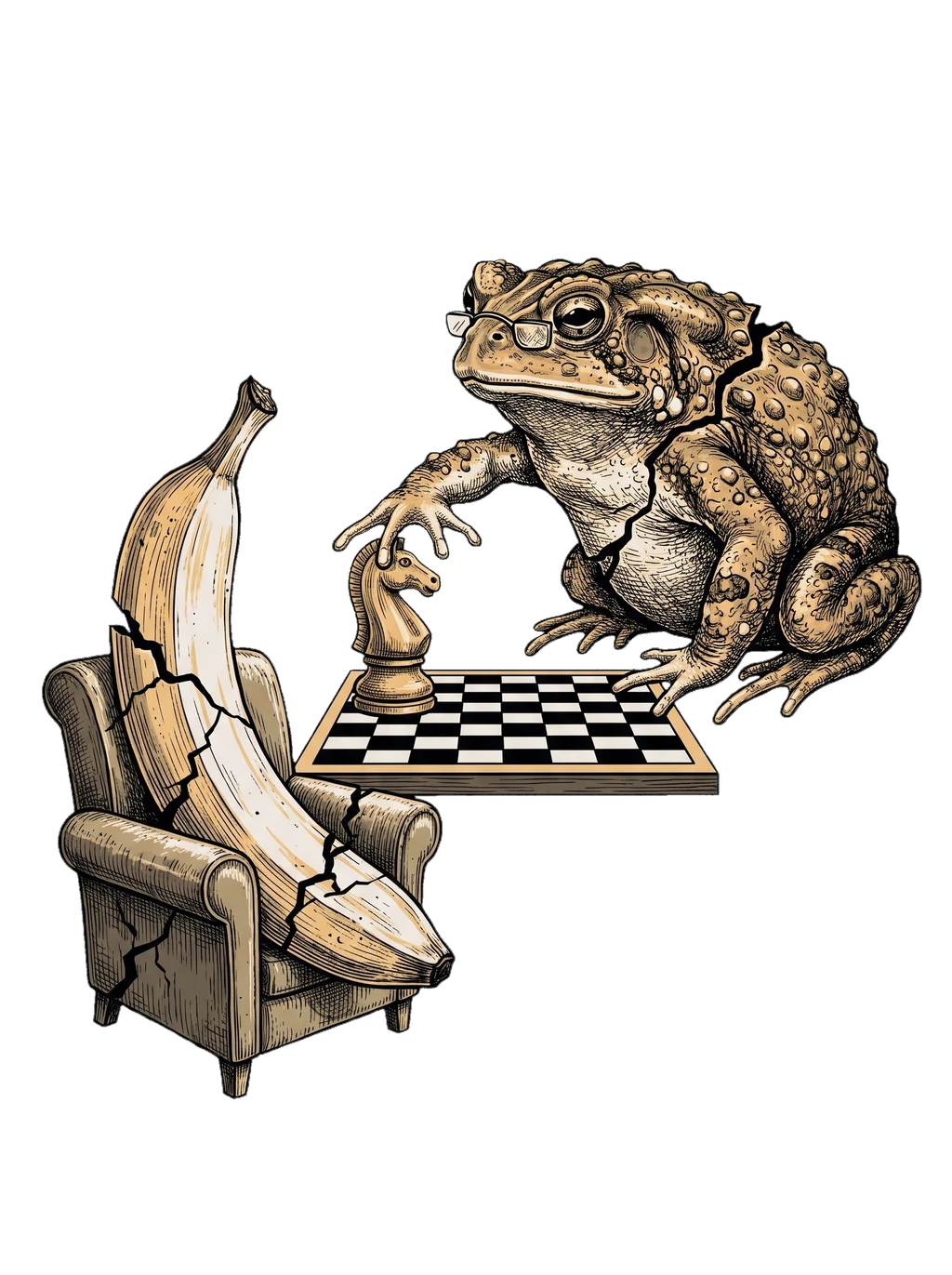 Grandmaster Toad vs. Banana T-Shirt