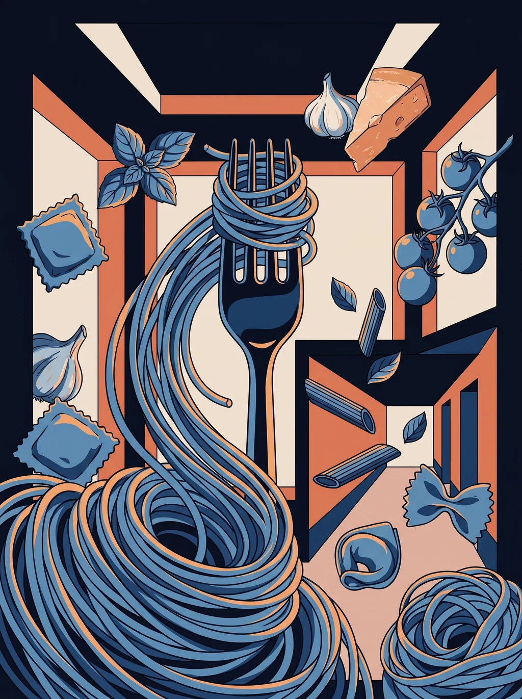 Infinite Swirl Pasta Graphic Tee