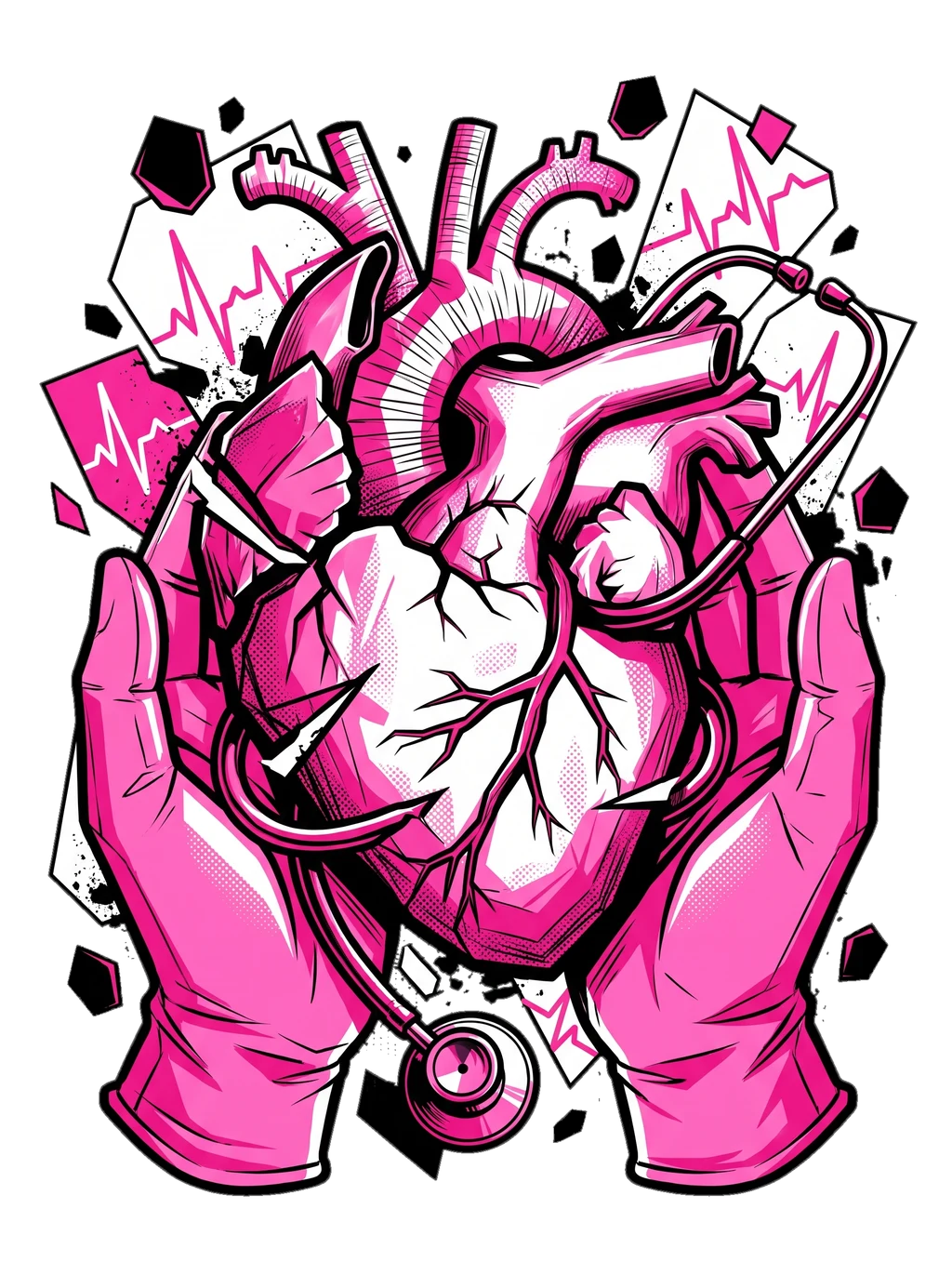Healthcare Heart Protector Tee