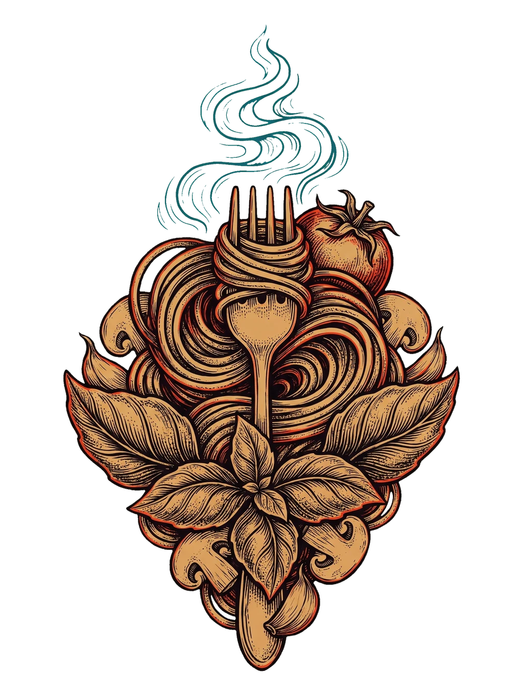 Twirled to Perfection Spaghetti Tee