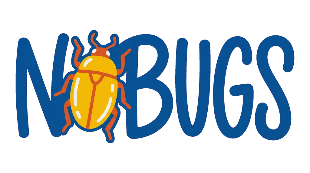 No Bugs Typographic Beetle T-Shirt