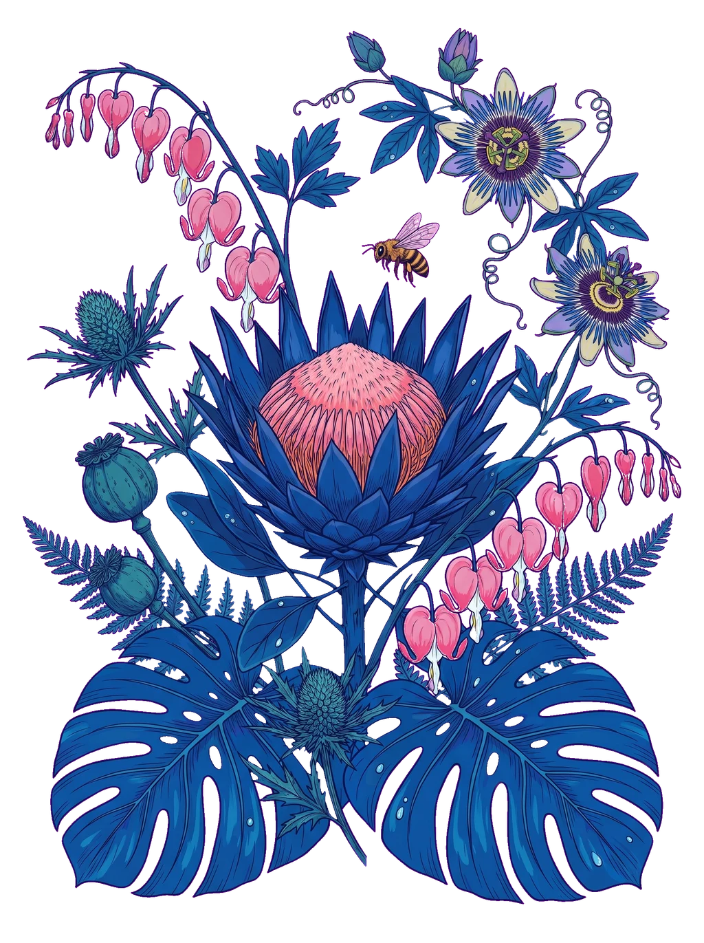 Botanical Sovereign King Protea Tee