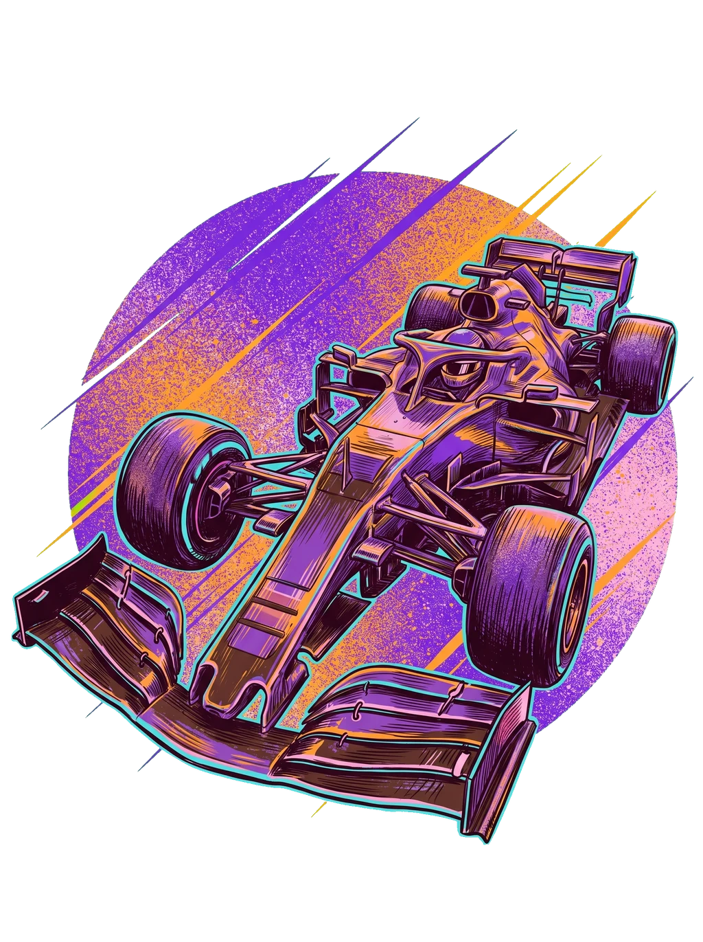 Hit The Apex F1 Race Car Graphic T-Shirt