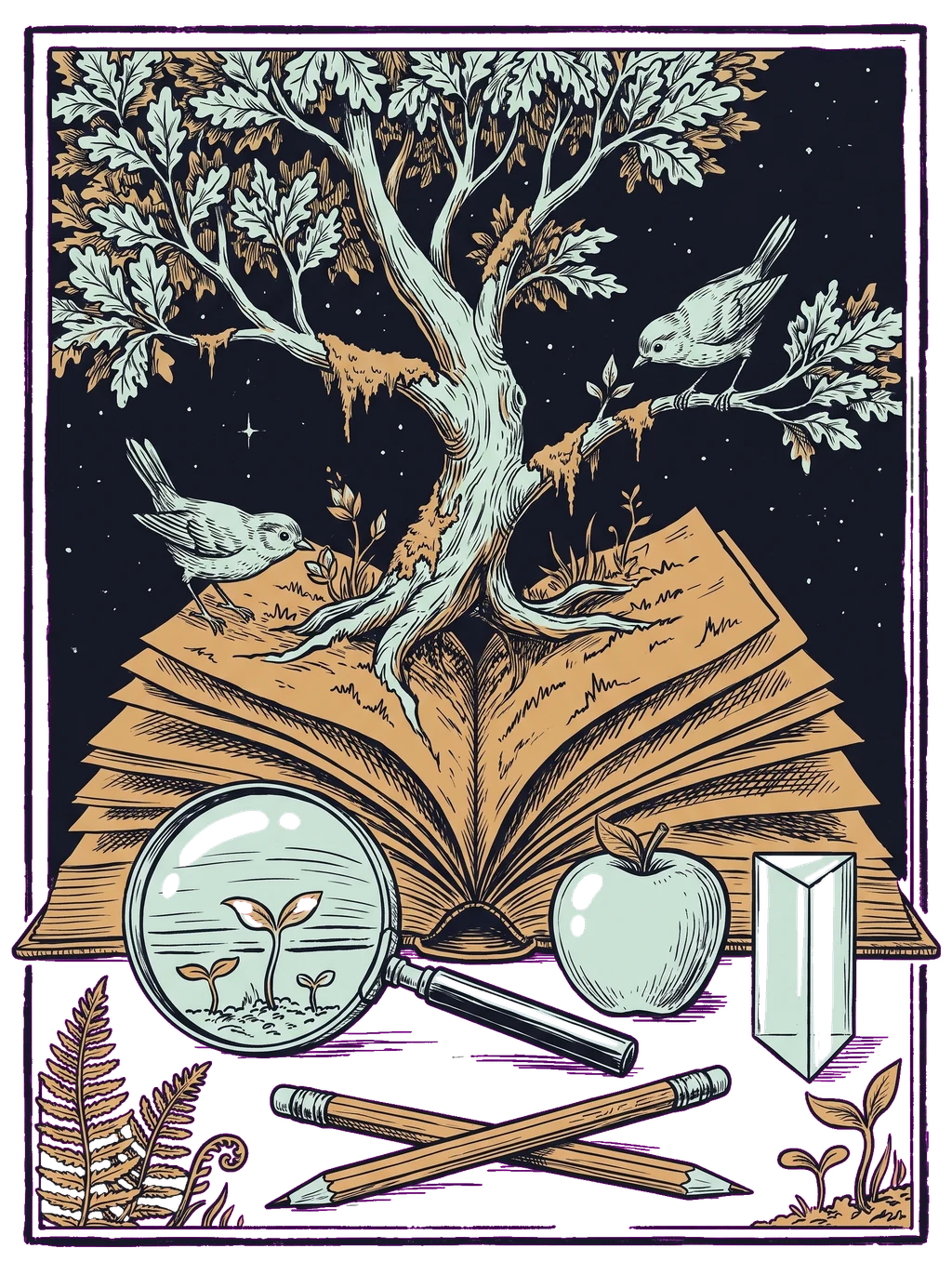 Worlds Within Pages: Nature's Chapters