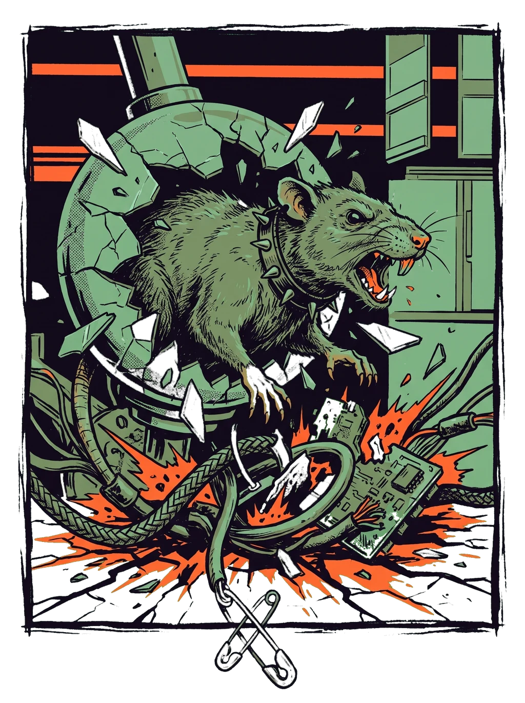 Rat's Rebellion: Broken Lens Surveillance Tee