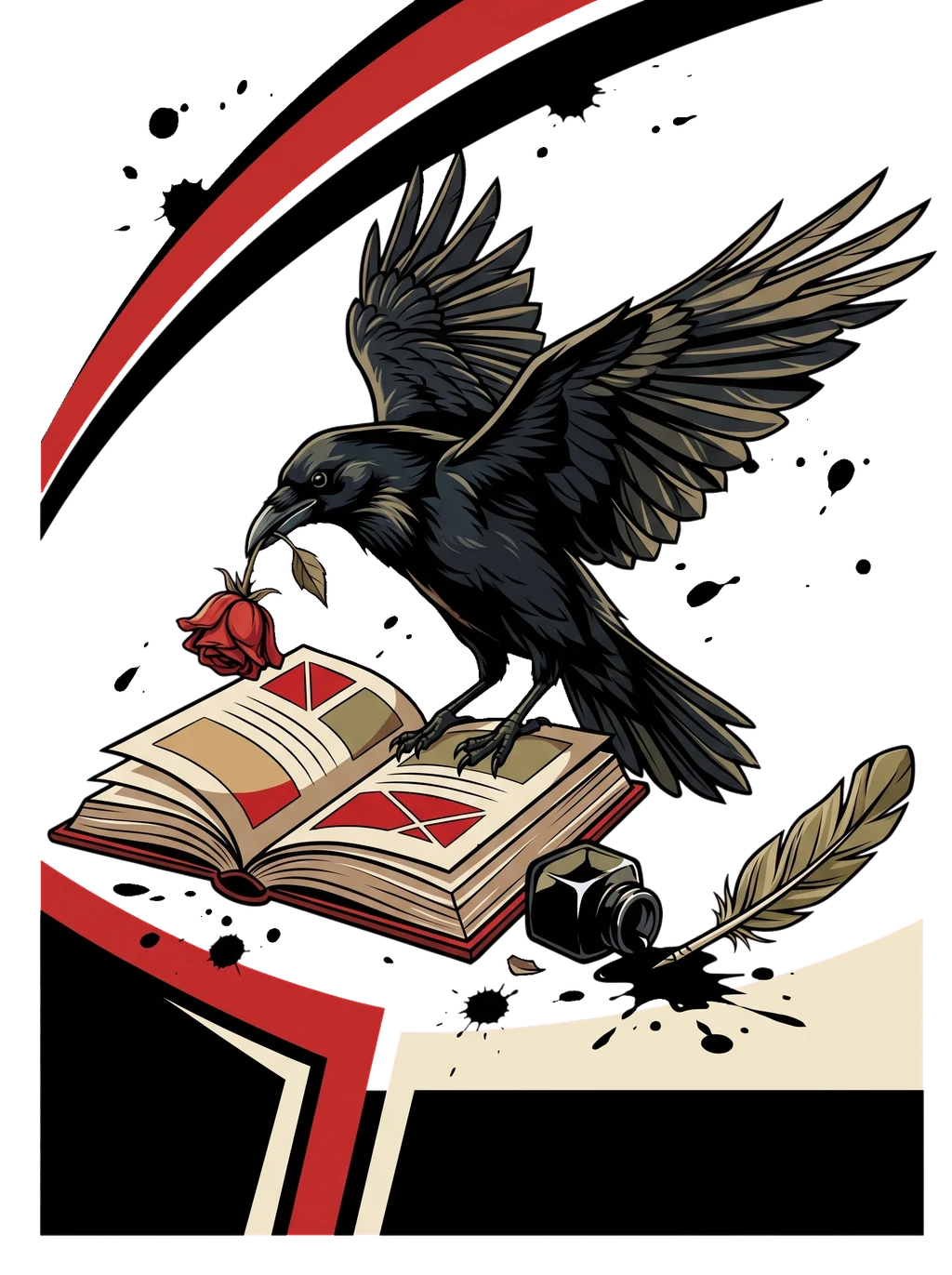 Raven's Ink & Rose