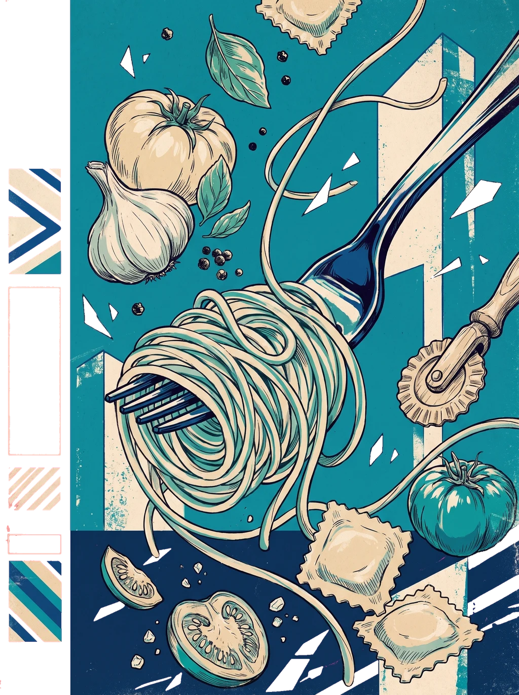 Artisanal Pasta Explosion Graphic Tee