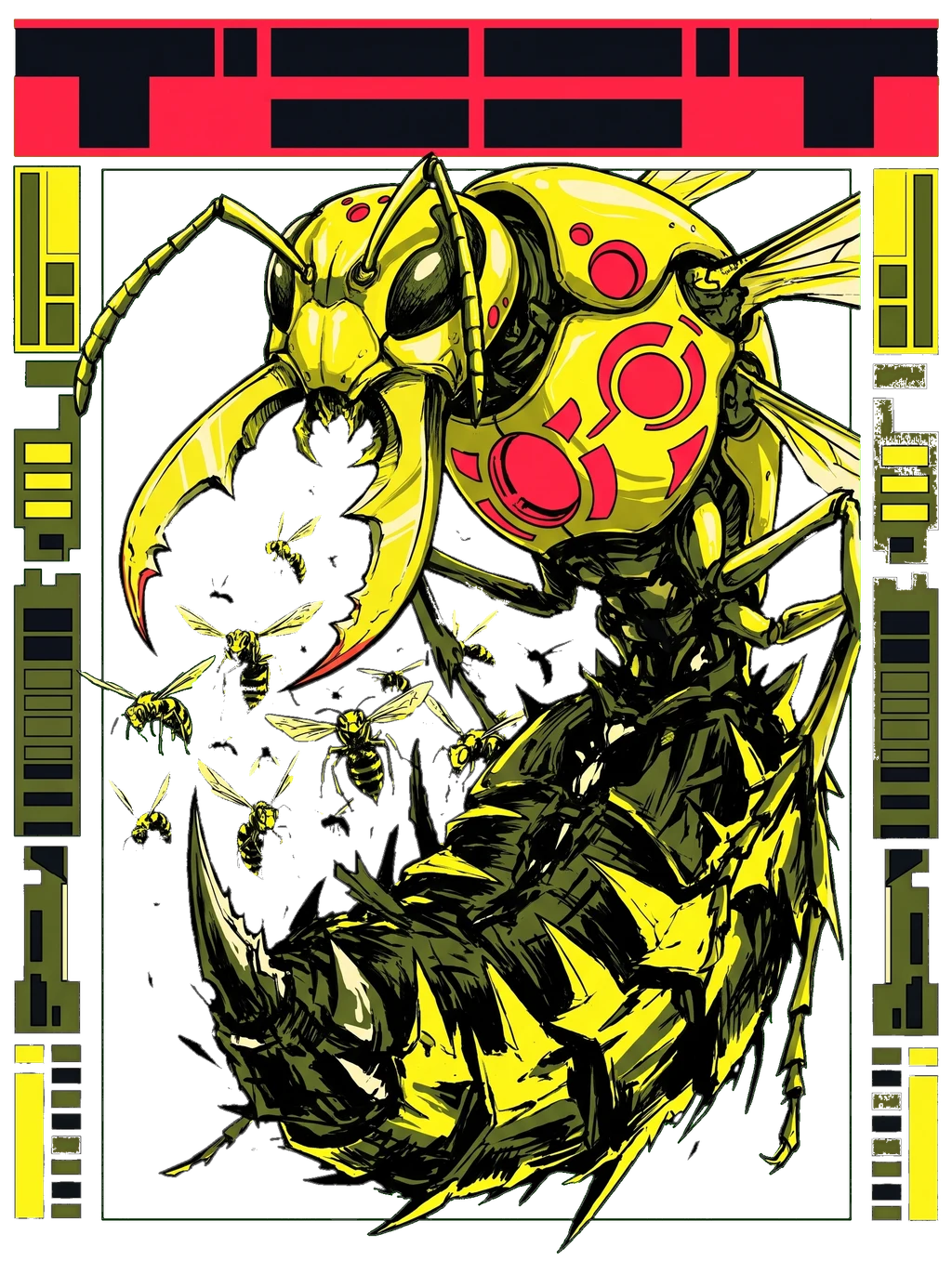 Cyber-Wasp Dominion: Mechanical Swarm Queen