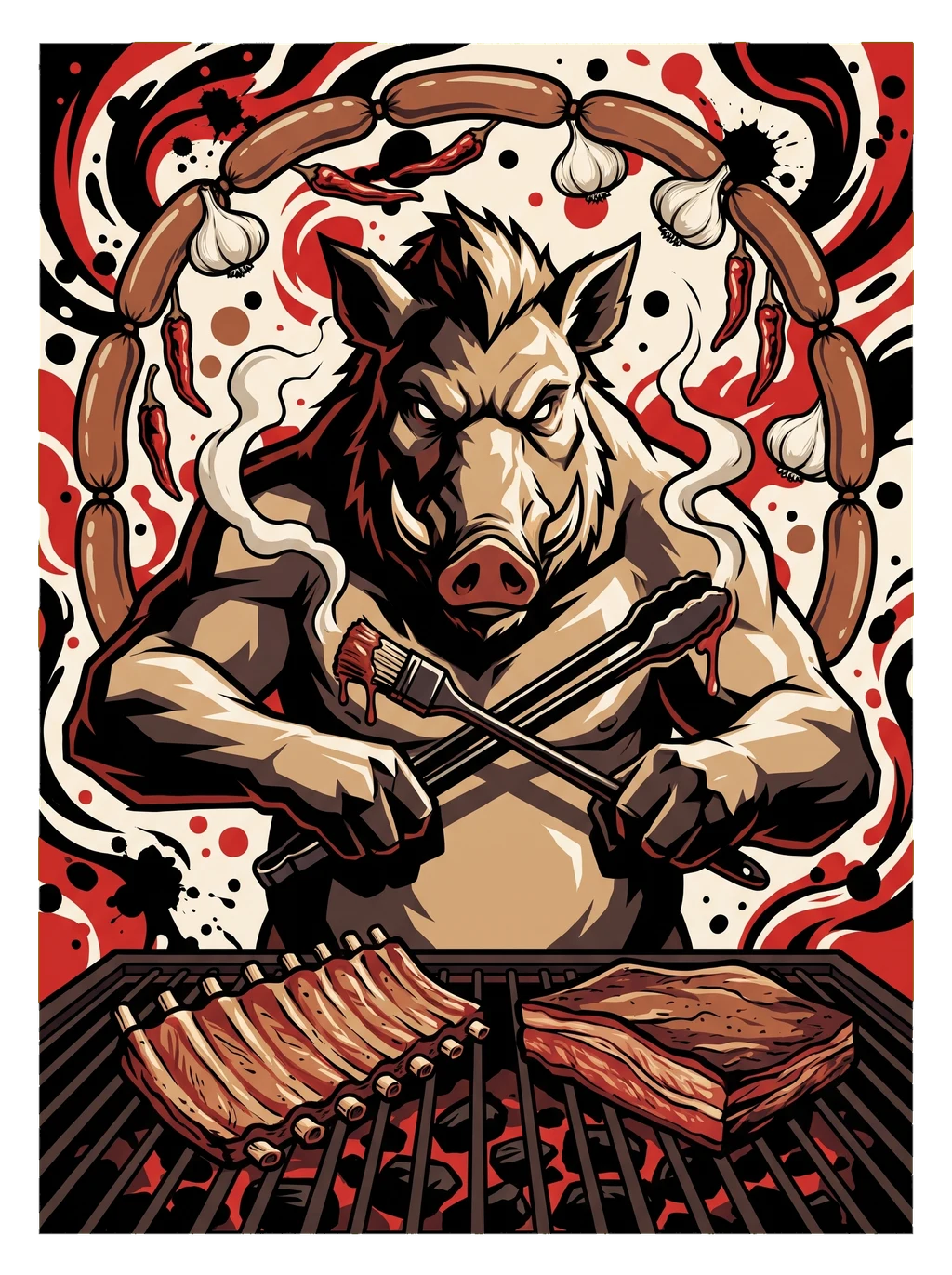 Smokehouse Beast Grillmaster T-Shirt