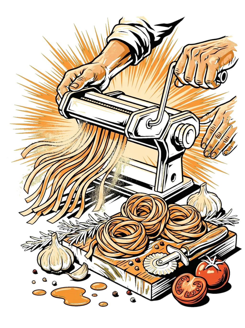 Handmade Pasta Craft Graphic Tee