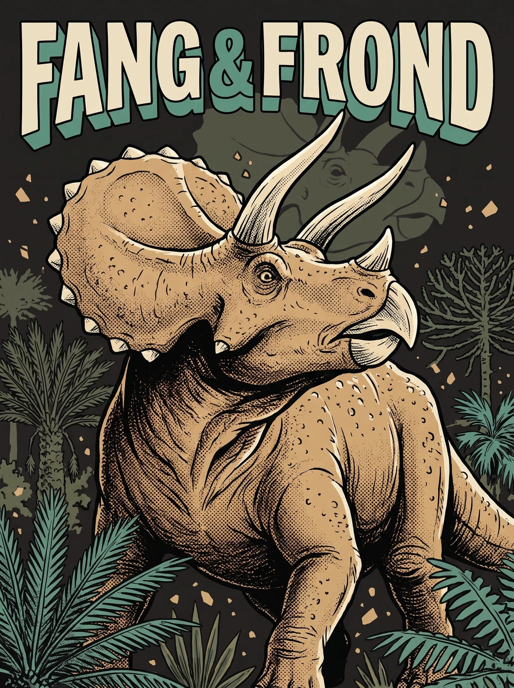 Fang & Frond Triceratops Vintage Graphic Tee