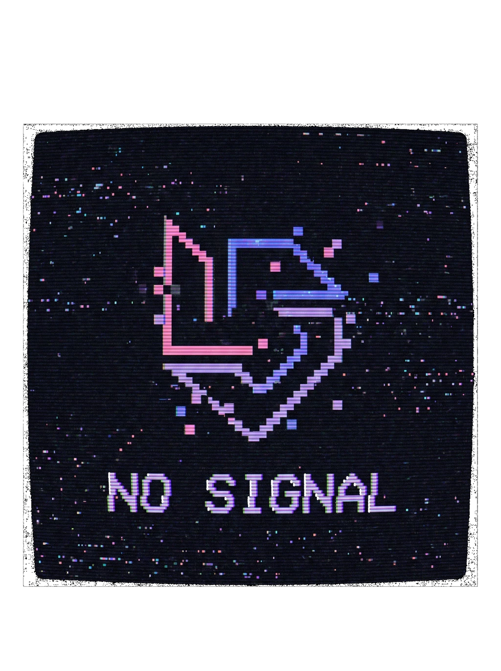 Digital Static Anxiety Pixel Art Tee