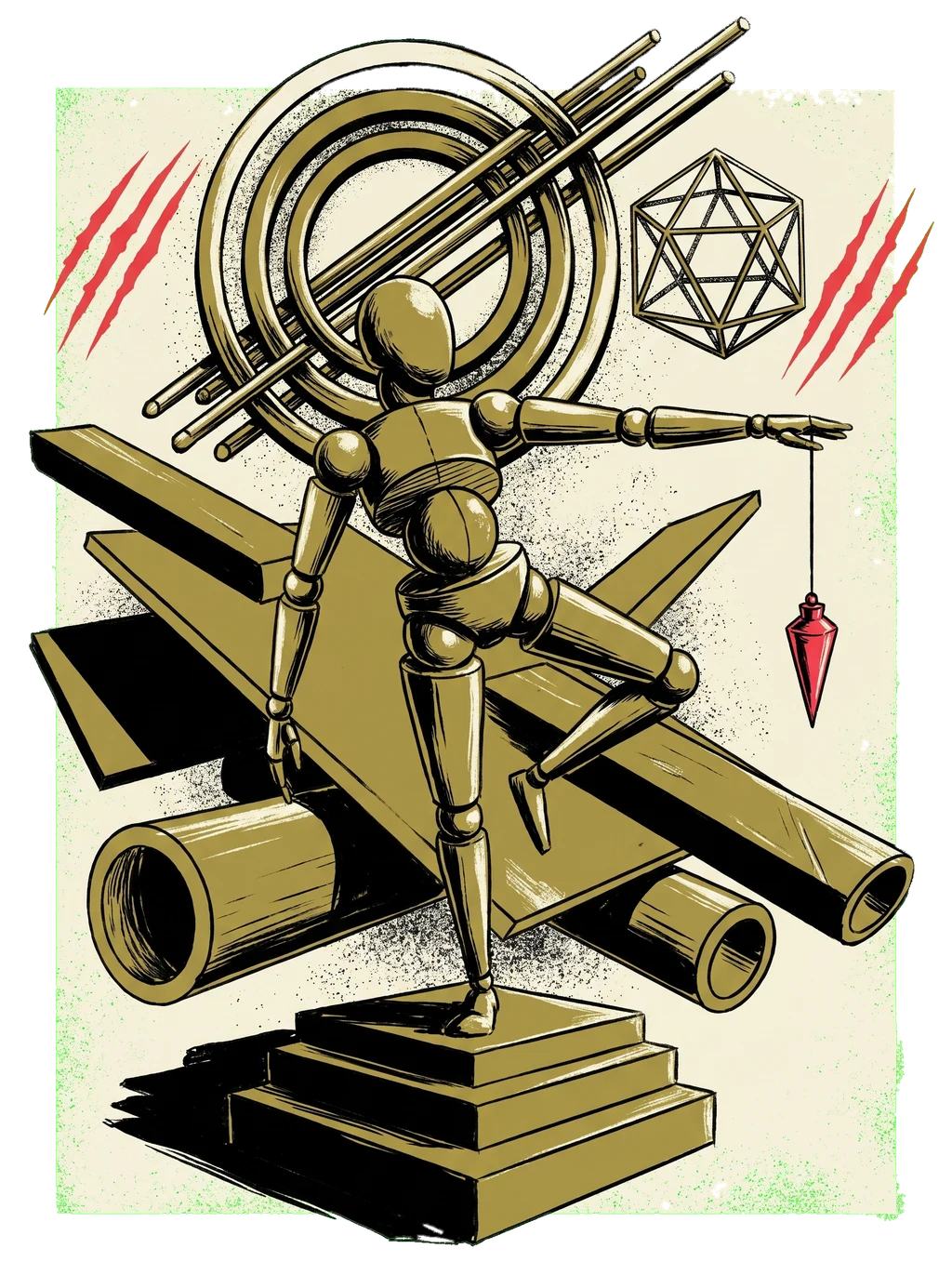 Precision In Balance Geometric Tee