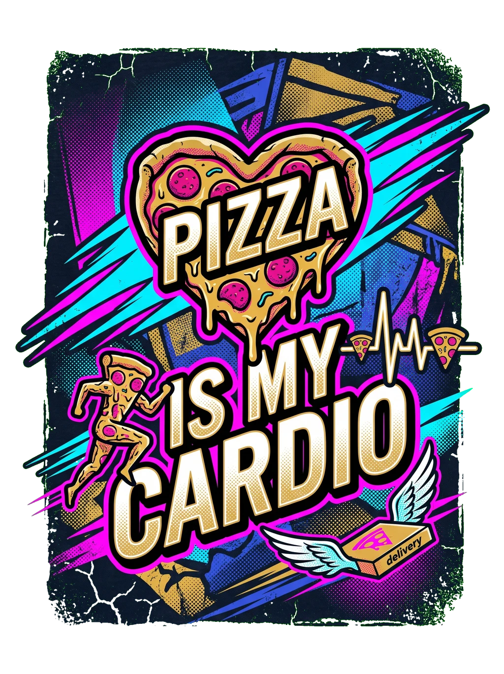 Neon Slice Velocity Tee