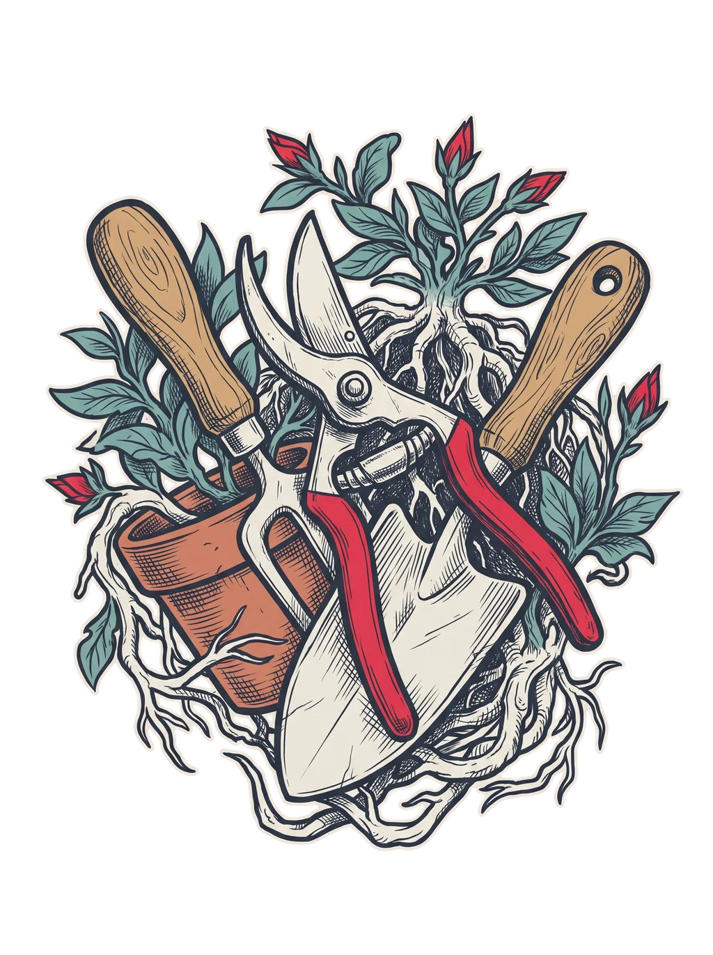 Cultivate & Create: Vintage Garden Art Tee