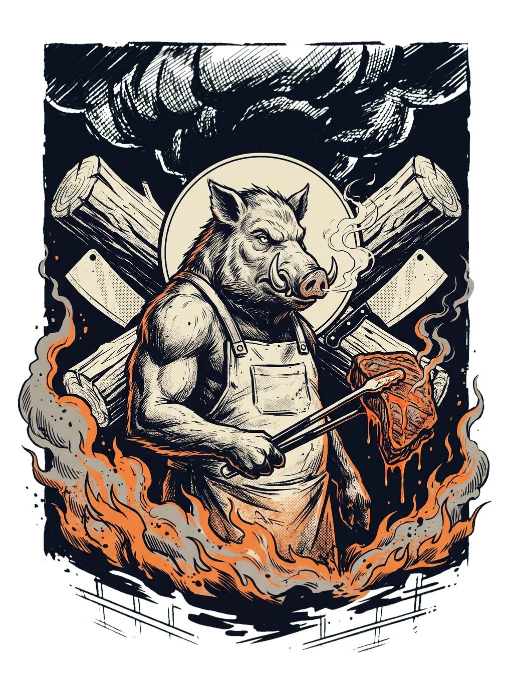 Pitmaster Wild Boar BBQ Tee