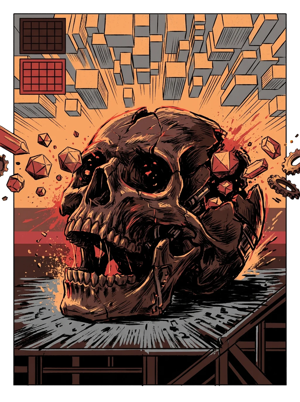 Fractured Mind: Biomechanical Skull