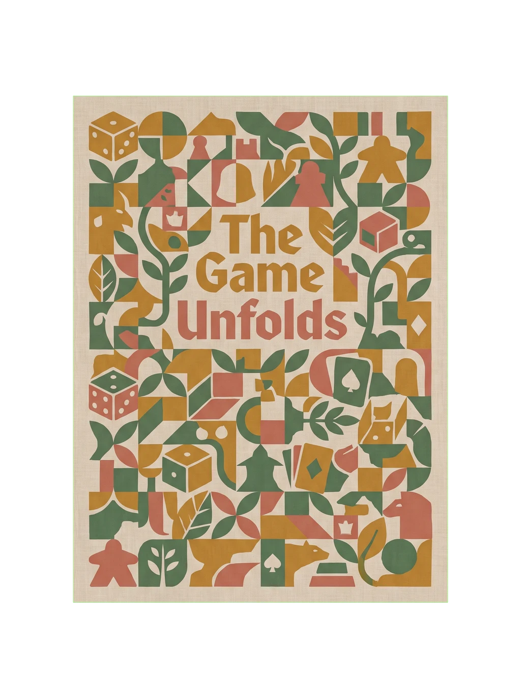 Earthy Tesselate: Board Game Nature Art