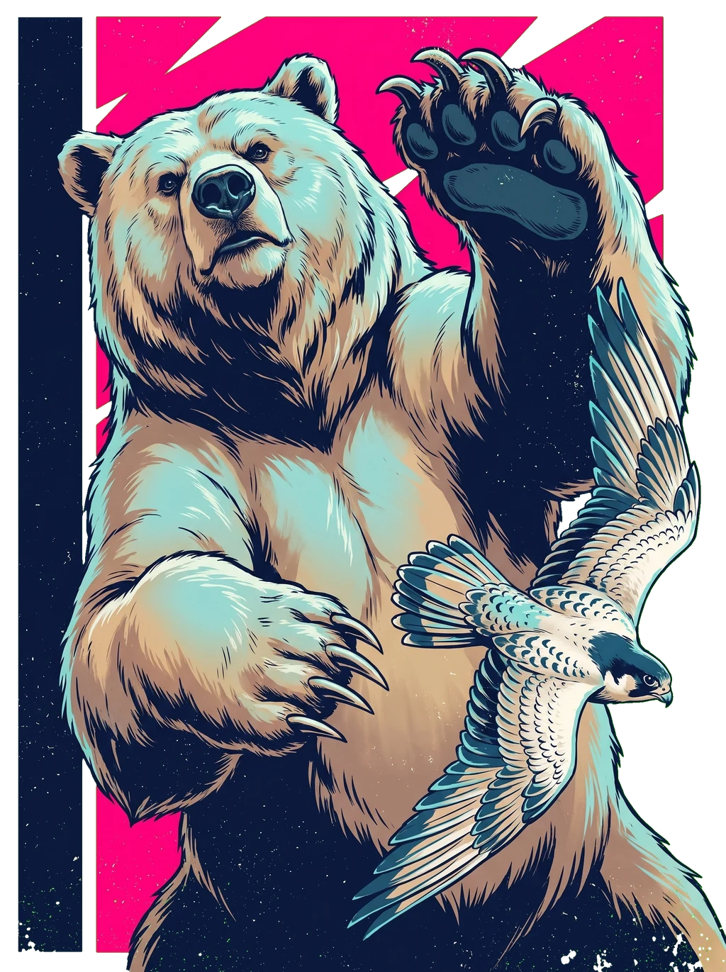 Untamed Spirit: Bear & Falcon Apex