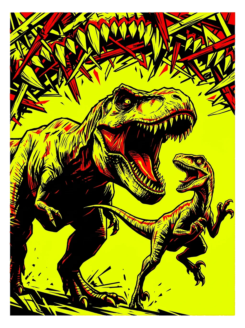 Primal Fury: T-Rex vs. Raptor Showdown