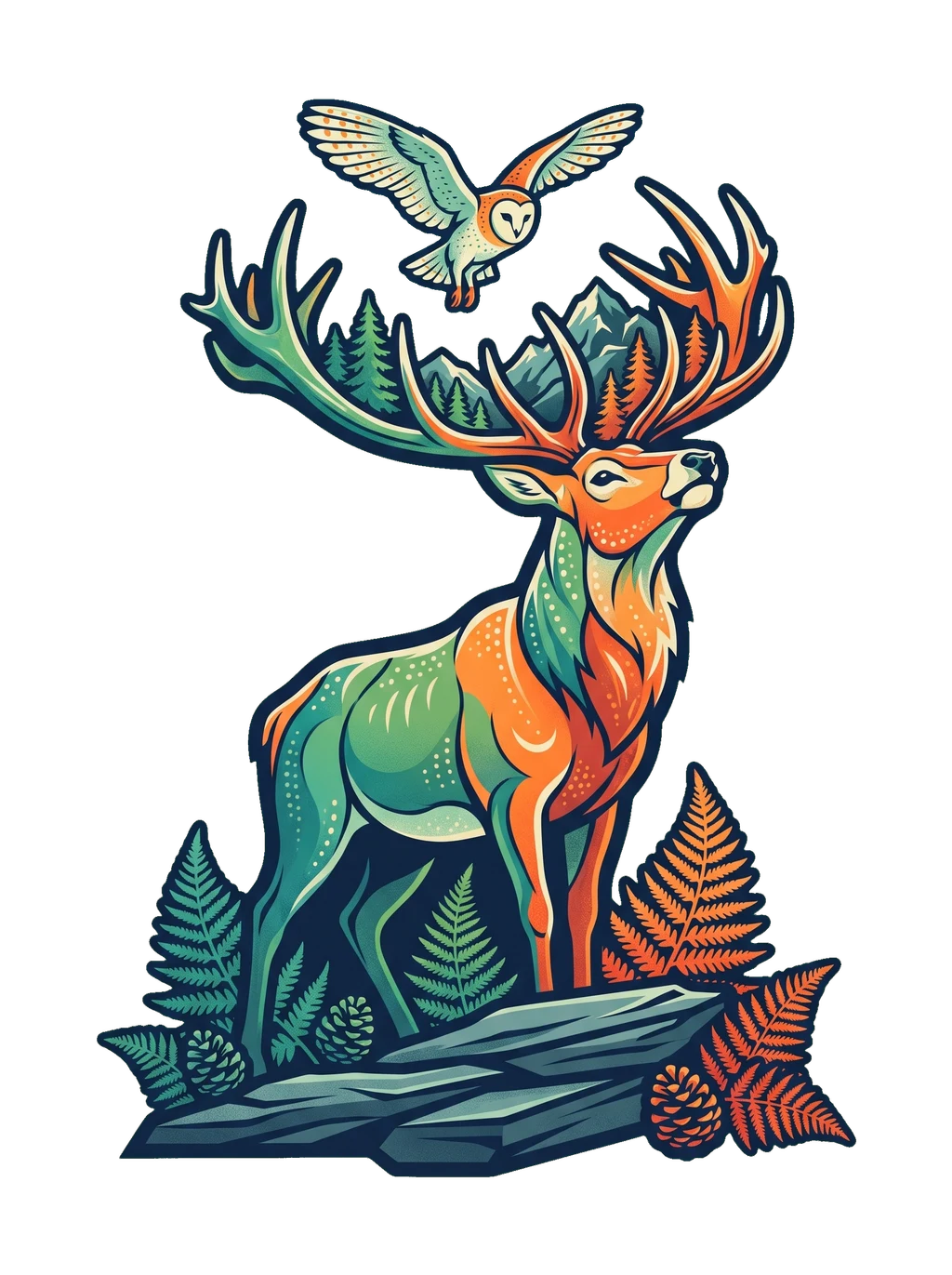 Crown of the Wilderness Stag T-Shirt