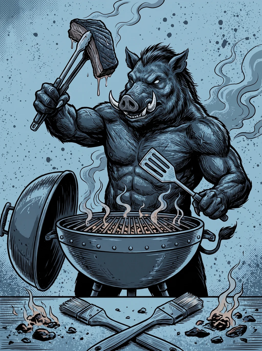 Smoke & Tusk Pitmaster Boar T-Shirt