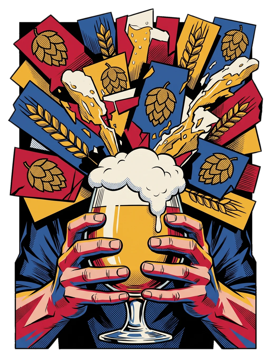 Craft Beer Mosaic Goblet Tee