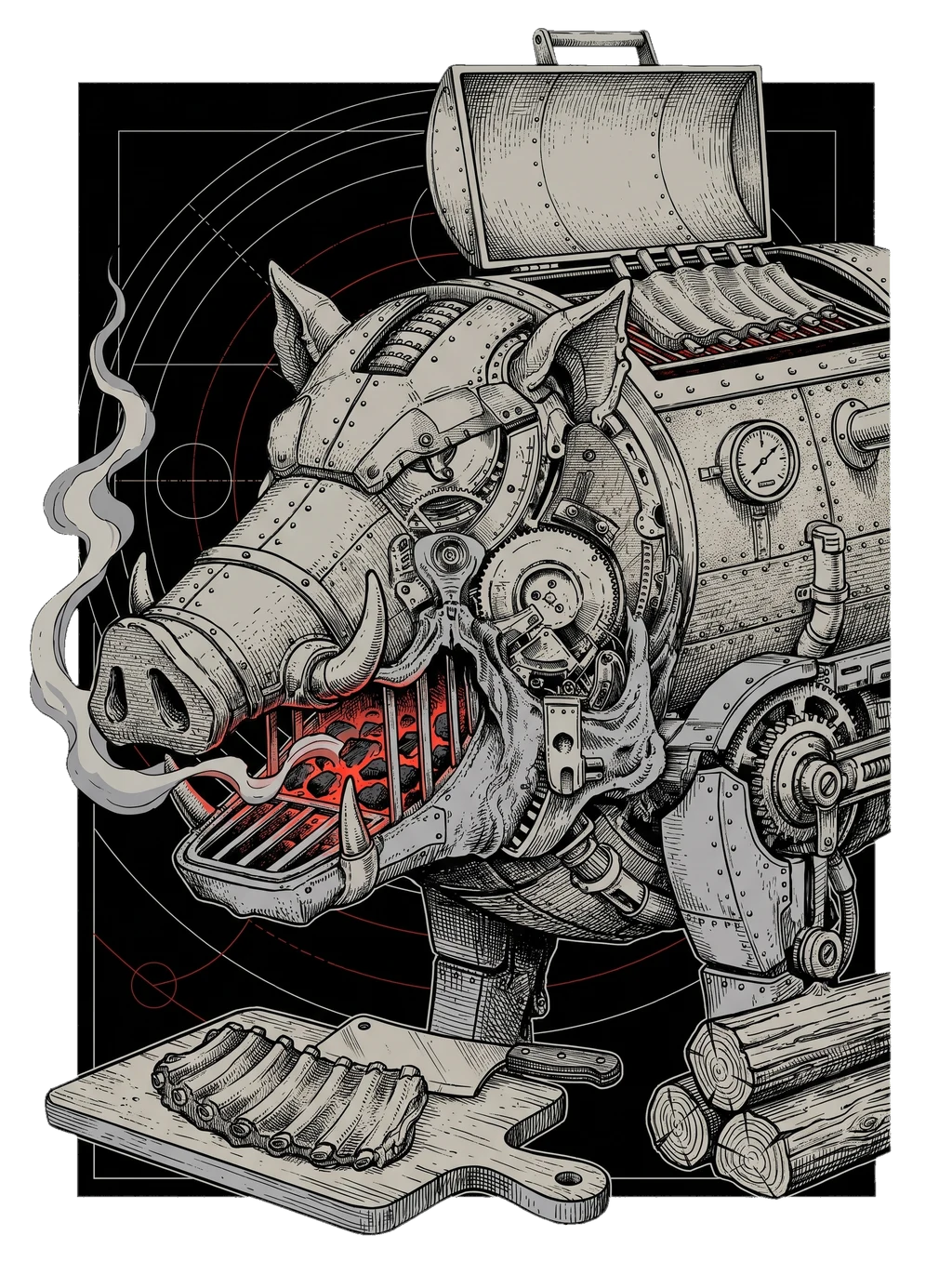 Smoke & Iron Pitmaster Boar T-Shirt