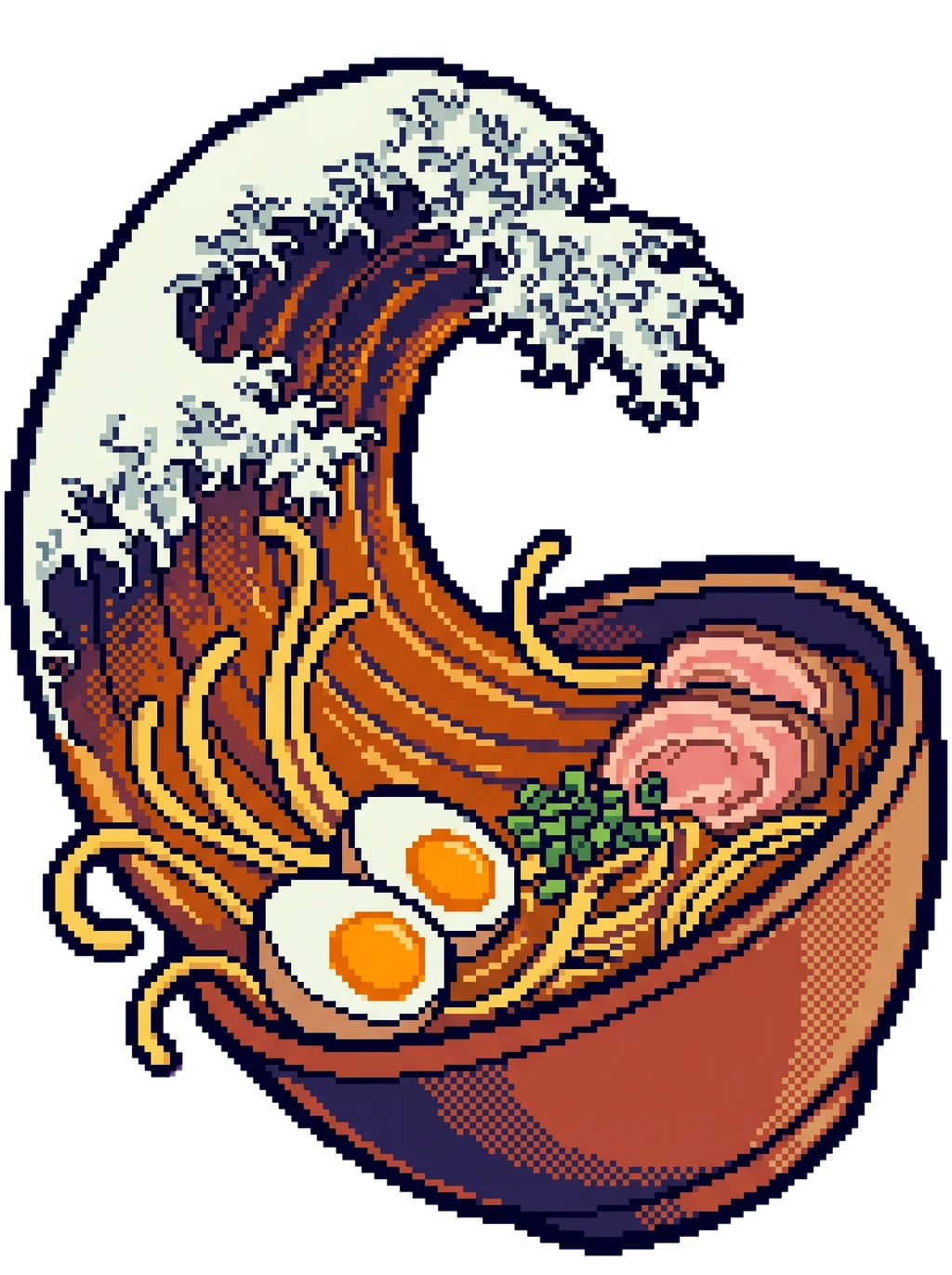 Umami Tsunami Pixel Ramen Tee