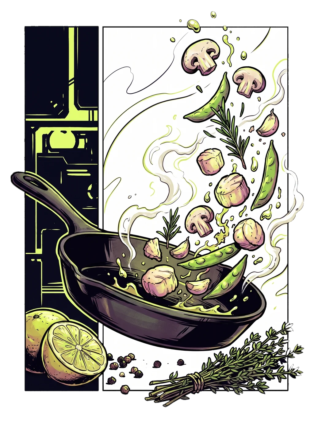 Master the Sizzle Graphic Culinary T-Shirt