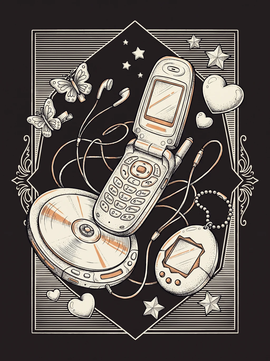 Y2K Digital Relics Graphic Tee