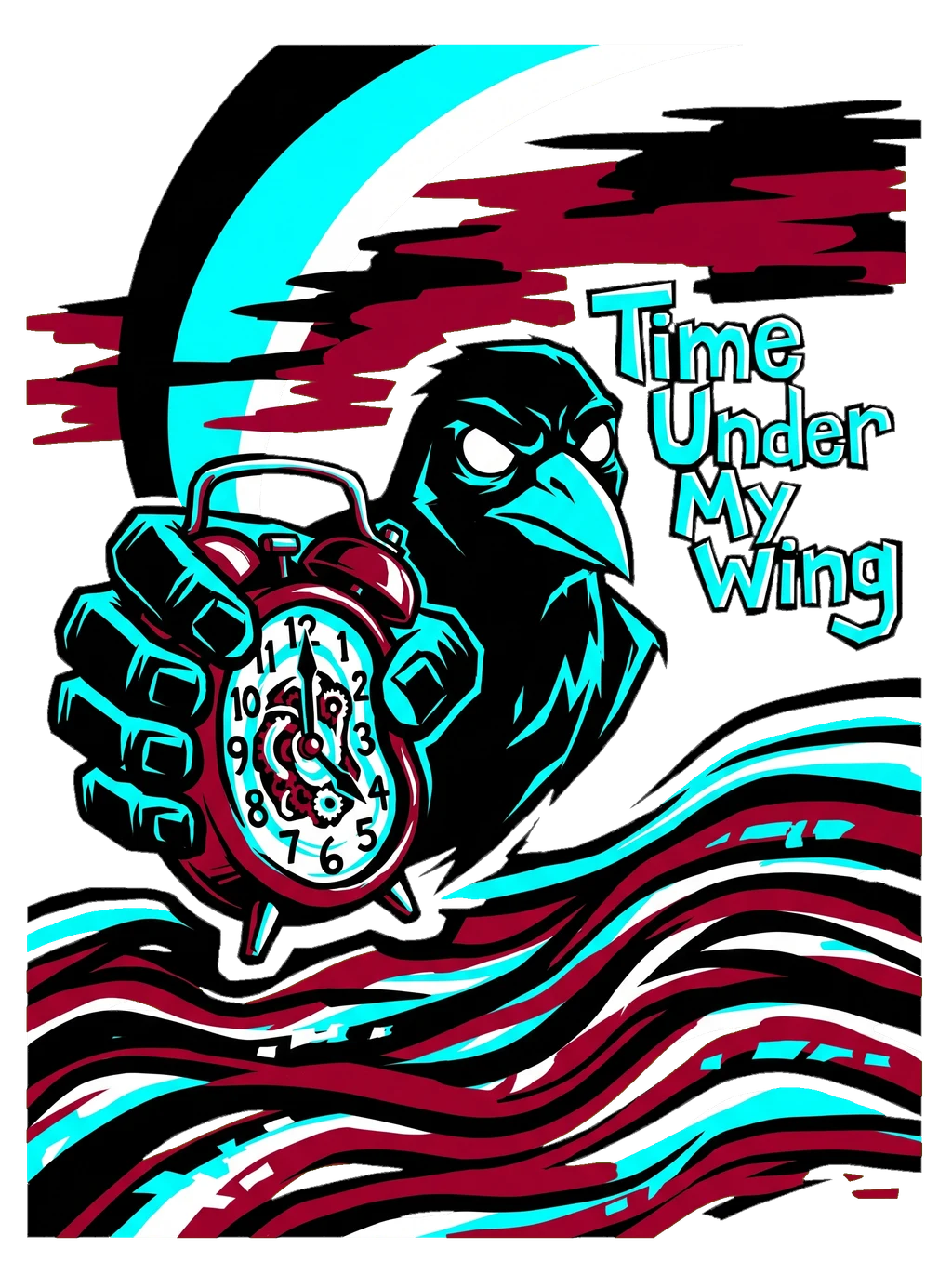 Temporal Grip: Melting Clock Bird